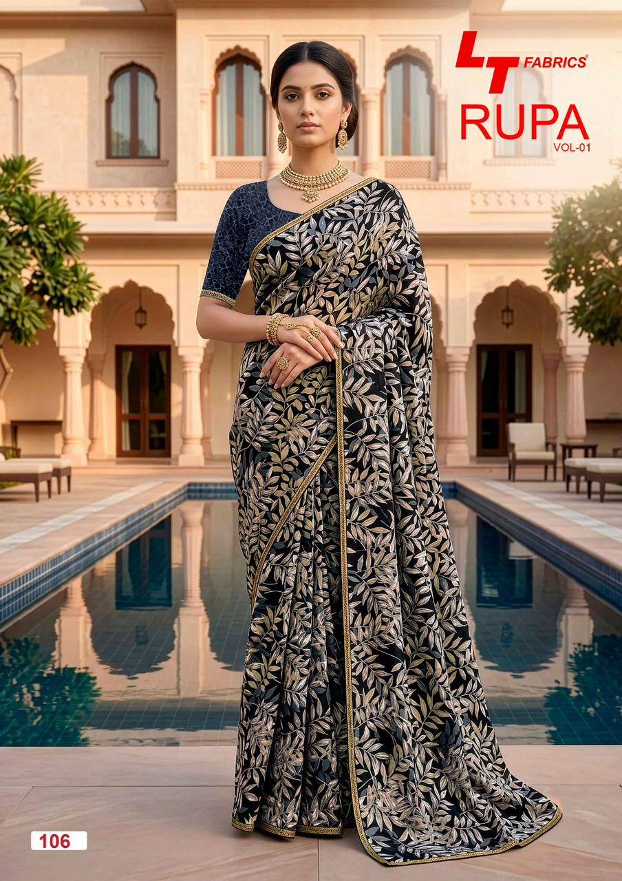 RUPA VOL- 1 By KASHVI CREATION 101 To 108 Series Indian Traditional Wear Collection Beautiful Stylish Fancy Colorful Casuals Wear Dola Silk Print Sarees At Wholesale Price